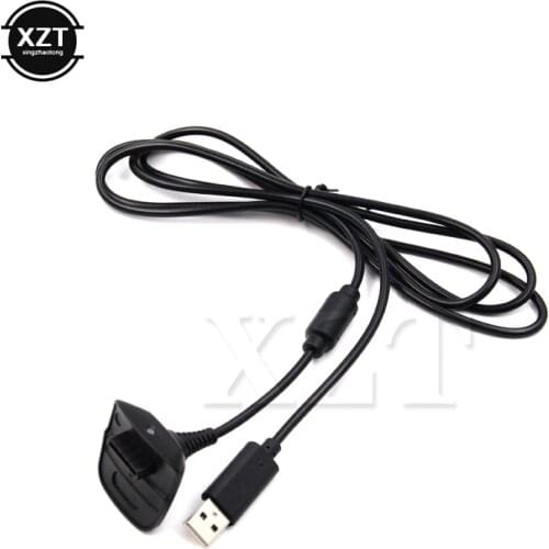 USB Gamepad Joystick Game Wireless Controller Charging Charge Power Cable Cord For Xbox 360 Black white 1.8m