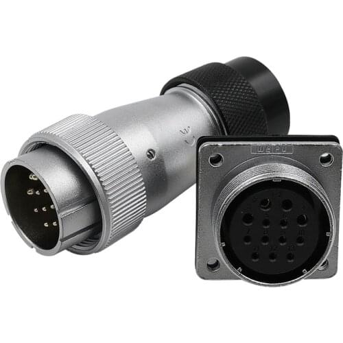 WEIPU WS32 TD+Z IP67 Industrial Waterproof Aviation Connector Power Signal Adapter 4 6 8 10 11 12 13 19 Pin Panel Mount Socket