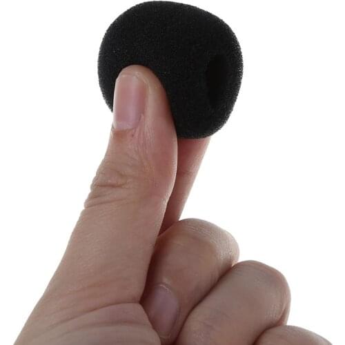 YYDS 5PCS Black Microphone Headset Foam Sponge Windscreen Mic Cover