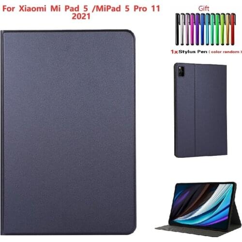 Protective Case For Xiaomi MiPad 5 /Mi Pad 5 Pro 11 Inch 2021 Tablet Cove Fashion PU Leather Flip Stand Shell For Xiaomi MiPad 5