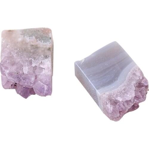 1pc Crystal Natural Amethyst Quartz Point Crystal Cluster Healing Specimen Natural Stones Minerals Home Decor