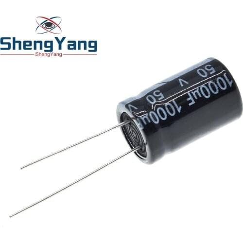 10pcs Aluminum electrolytic capacitor 1000uF 50V 13 * 20 mm frekuensi tinggi Radial Electrolytic kapasitor