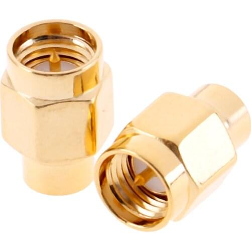 2pcs 2W 6GHz 50 ohm SMA Male RF Coaxial Termination Dummy Load Gold Plated Cap Connectors Accessories High frequency