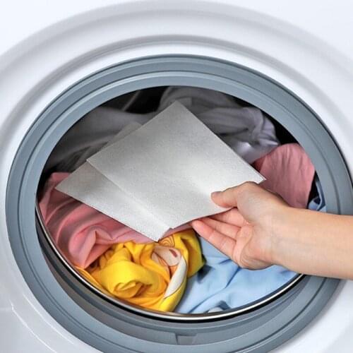 24pcs Washing Machine Use Mixed Dyeing Proof Color Absorption Sheet Anti Dyed Cloth Laundry Papers Color Catcher Home Supplies