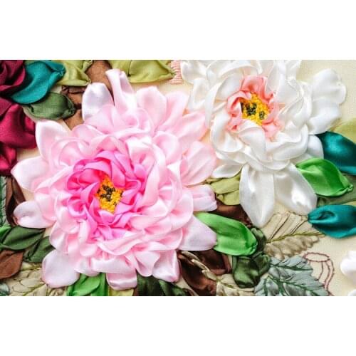 7mm 100% pure silk ribbon embroidery designs,2014 fashion style