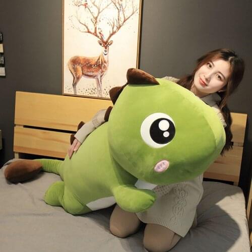 Large 150cm Dinosaur Pillow Plush Toys Doll Stuffed Toys For Girls Sleeping Large Pillow Doll Ragdoll Girl Soft Baby Toys