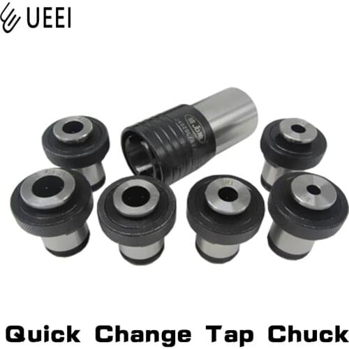 Quick Change Tap Chuck M3-M12 7pcs Connection hole Taper B18 B16 for Mechanical Lathe Drilling Machine CNC
