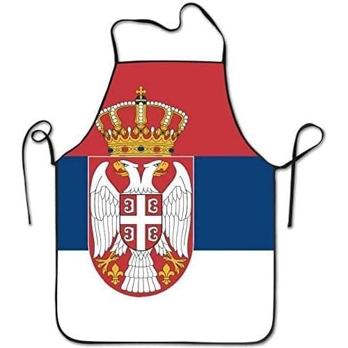 Serbian Flag Aprons Unisex Kitchen BBQ Cook Chef Apron Cooking Professional Adults Bibs Gifts Barbecue Aprons