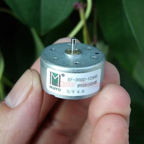 RF-300C-12340 D/V4.0 Micro 24mm Round Spindle Electric Motor 2mm shaft mini Solar Power Motor DIY Hobby Toy Student Project