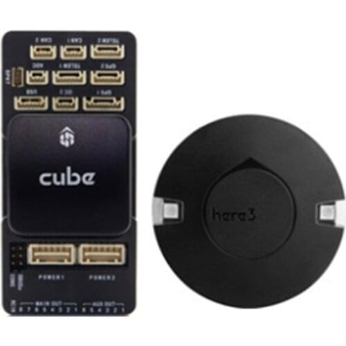HEX Pixhawk Cube Black Standard Flight control Set & Here 3 GPS GNSS m8p W/ Power Brick mini module for VTOL multicopter parts