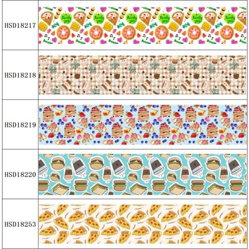 HSDRibbon free shipping 3" 75mm heat transfer printed hsd-design series Grosgrain Ribbon 50Yards/Roll