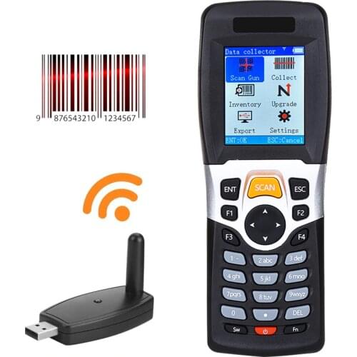PDA Terminal device Wireless Barcode Inventory Scanner Portable 1D 2.4G Laser CCD Scanner Barcode Data Collector 4MB Storage