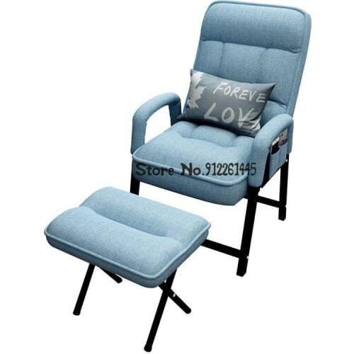 Lazy Sofa Single Computer Office Chair Home Recliner Breastfeeding Breastfeeding Folding Nordic Bedroom Dormitory Tatami
