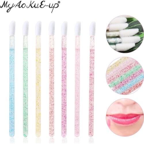 Wholesale Crystal Eyelashes brush Individual Lash Removing Cleaning Mascara Applicator Makeup Brushes For Eyelash Extension Tool