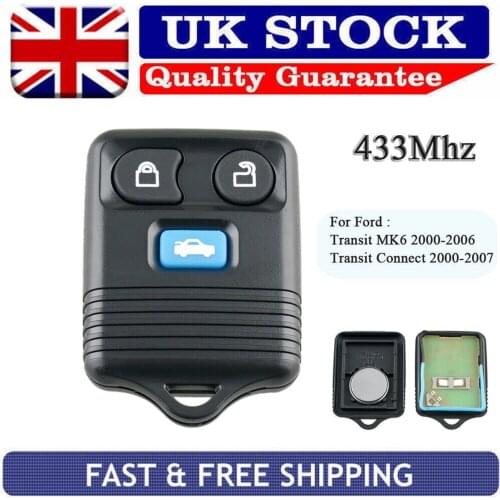 Fit for Ford Transit Connect Transit 3 Button Remote Key FOB 433MHz Programming