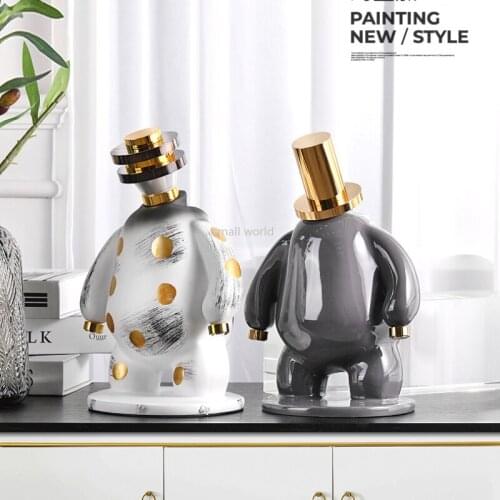 Nordic creative characters ornament art crafts home decoration accessories desk decoration resin embellishments resin charms