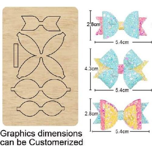 Bow Knot Headband Headdress 2020 New Cutting Mold Wood Dies For Blade Rule Cutter For DIY Leather Cloth Paper Headwear Crafts