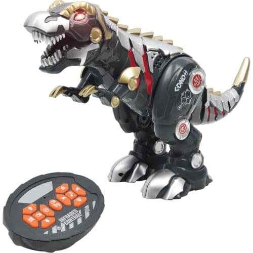 RC Programmable Dinosaur Tyrannosaurus Rex Animal Remote control Sounds Dinobot Electric Walking Animals Toy Music Light Toys