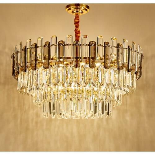 Light luxury chandelier crystal French American living room lamp modern minimalist atmospheric dining room chandelier atmospheri