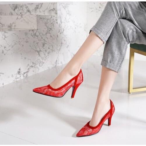 Big Size 11 12 13 14 15 16 17 18 19 high heels sandals women shoes woman summer ladies Pointed Hollow out Thick with sandals