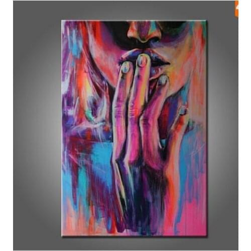 Modern Abstract hand-painted Art Oil Painting nude girl on canvas