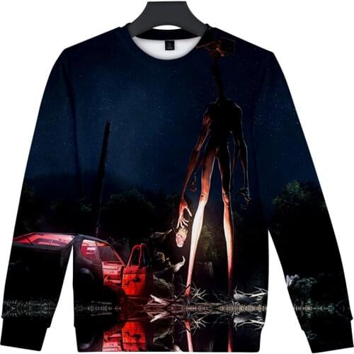 Hot Game Siren Head 3D Print O-Neck Women/Men Sweatshirts Streetwear boy/girls O-neck Without cap Hoodies Cool Clothe Oversized