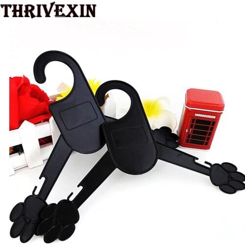 5pcs/lot Pet Clothes Plastic Hanger Non-slip Puppy Cat Coat Hangers Save-space Storage Pets Clothes Rack Dog Accessories