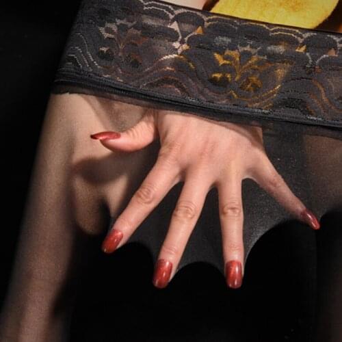 Hot Sale Sexy Women 3D Seamless Pantyhose Stockings Sheer Low Waist Shiny Sexy Tight Oil Dance Wear Erotic Lingerie