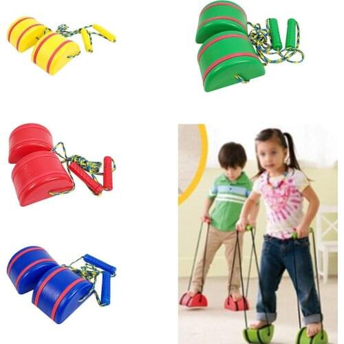 1 Pair Children Stepping Stones Kindergarten Stilts with Handles Sensory Sport