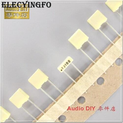 10PCS/50PCS AV R82 0.1uF 100V 100V0.1uF 5% MKT copper foot film capacitor 100nF 100V100nF 104 100V104