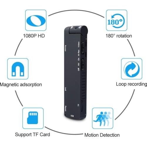 1080P HD MD14 Mini Camcorder Magnetic Motion Detection Micro Camera DV Small Micro Cam