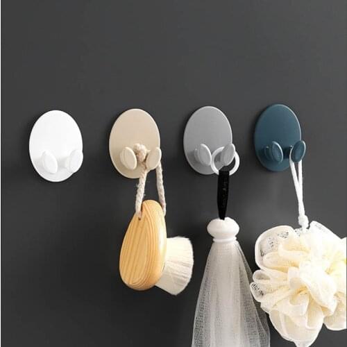 2Pcs/set Wall Mounted Plastic Waterproof Power Plug Socket Hanger Holder Home Appliances 46*60mm Self Sticky Hooks Power Plug