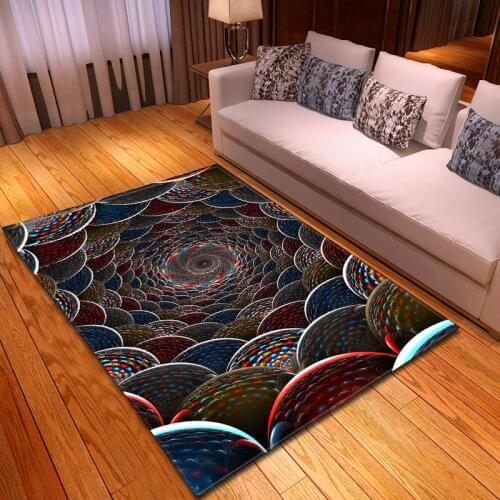 3D Geometric Carpet Bedroom Antiskid Floor Mats Rug Super Soft Flannel Decor Absorbent Carpets for Living Room Home Area Rugs