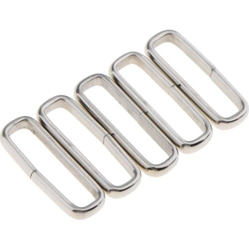 5Pcs Metal Watch Band Retaining Keeper Buckle Ring Loop For 18-22mm Strap Wide