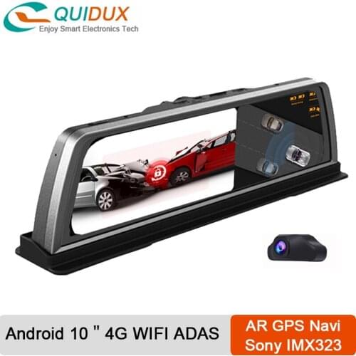 1080P 4K 4GB+32GB AR Navigation Car DVR Center Console 10Inch Android 8.1 Dashboard Camera Registrar ADAS 4G Wifi GPS Dashcam