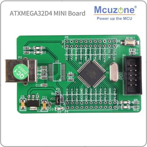 ATxmega32D4 mini development kit xmega32D4 32D4 2 UART atmel AVR BOARD MICROCHIP PDI MCU IC