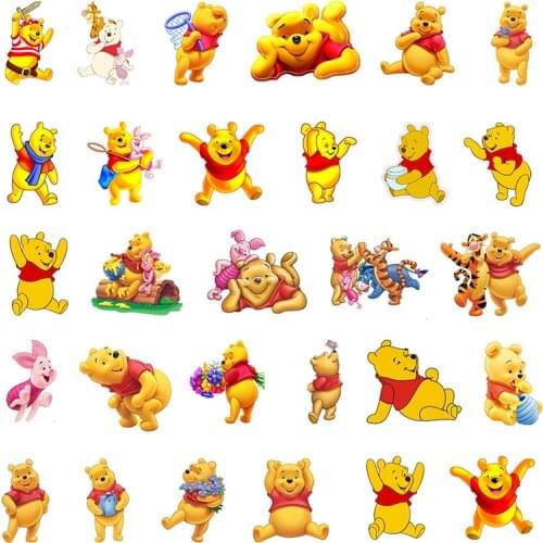 Disney Winnie The Pooh Theme Animated Character Earrings DIY Perforated Accessories Acrylic Epoxy Earrings Accessories Parts