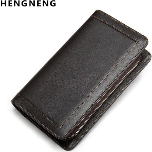 Men Long Wallet Luxury Credit Card Holder Purses Carteira Masculina Carteras Billetera Hombre Leather Money Portfe Carte Clutch