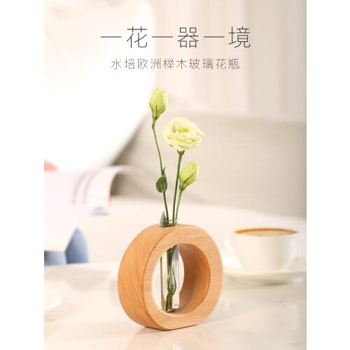 Nordic Style Home Hydroponic Vase Plant Glass Bottle Living Room Flower Arrangement Simple Ornaments