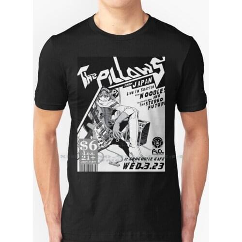 Flcl The Pillows Live T Shirt 100% Pure Cotton Flcl Fooly Cooly The Japanese Band Jrock Visual Kei Creative Trending Vintage