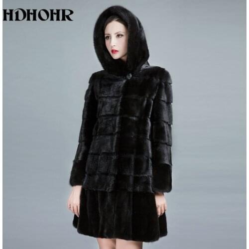 Черные шубы HDHOHR China At AliExpress