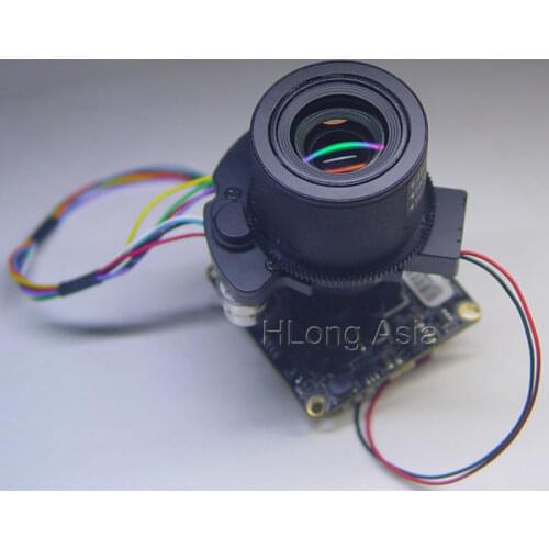 IPC (1080P) 6-22mm Motorized Zoom & Focus Lens 1/2.8" SONY CMOS IMX322 Hi3516C V100 IP camera module board (optional parts)