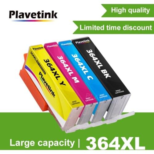 Plavetink Replacement For HP 364 XL Compatible Ink Cartridge For HP Photosmart 5510 5515 6510 7520 6520 5520 B109a B209 Printer