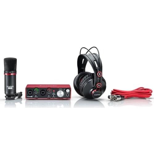 Scarlett 2I2 set (3rd generation Studio recording sound card + microphone + earphone), Professional recording, arrangement