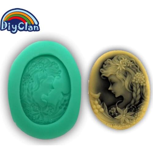 NEW DIY silicone molds for cake decorating fondant mold girl chocolate candy ice cube tray mold kitchen baking F0027TX35