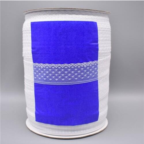 Wholesale 350Yards/Roll White Lace Ribbon Wide/32mm Lace Trim Embroidered Sewing African Lace Fabric DIY Lace Applique Material