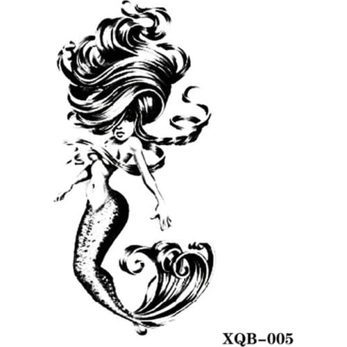 Practical Waterproof Stickers Environmental Protection Mermaid Pattern Non-toxic Hanging Ornaments Stickers