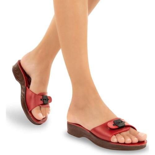 Women Slippers Single Buckle Casual Flat Sandals Home Street Adult 4 Colors Faux Leather Summer Winter Solid Flat women shoes