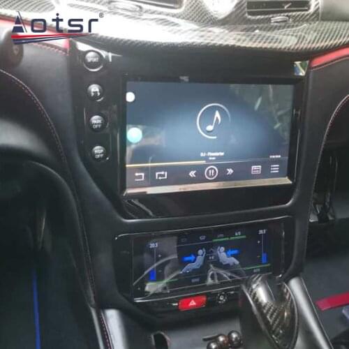 For Maserati GT GTS GF MC 2007- 2017 Android 9 LCD Touch Screen Air Conditioner Display Car Radio Multimedia Player Navigate GPS