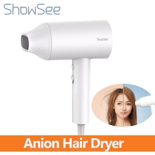 Showsee Anion Hair Dryer Professinal Quick Dry Hair Dryer 1800W Portable Hairdryer Hair Care Diffuser